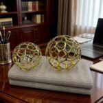 Crystal Balls Electroplated Hollow Ornament