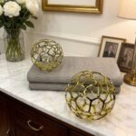 Crystal Balls Electroplated Hollow Ornament